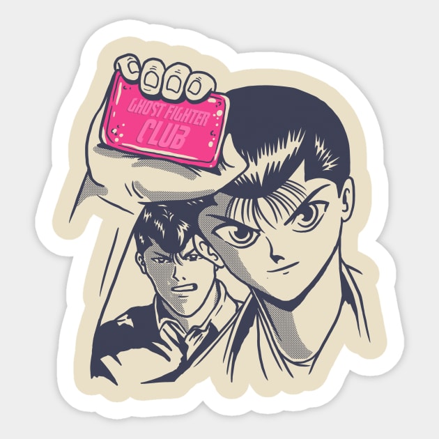 ghost fighter club Sticker by art of gaci